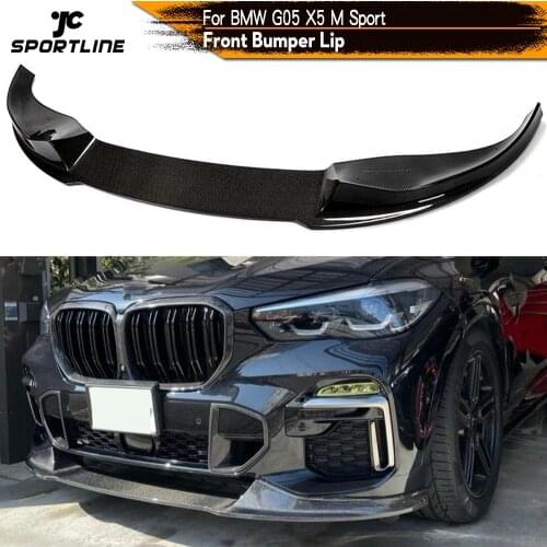Carbon Fiber Front Bumper Splitters Lip Spoiler for BMW X5 G05 M Sport 2019 2020 Bumper Guard