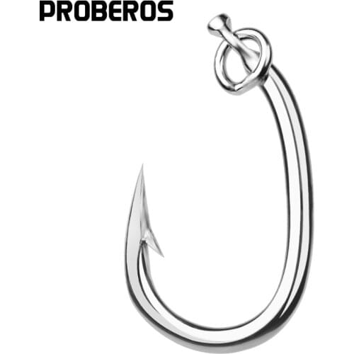 PROBEROS Brand Saltwater Fishing Hook 20pc Tuna Hook 10/0#-16/0# Model stainless steel fishhook Made in Taiwan