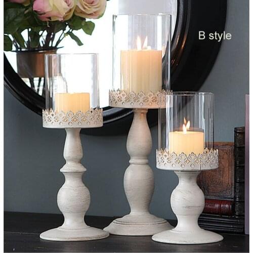 SOGLHOME Decorative Glass Candlesticks
