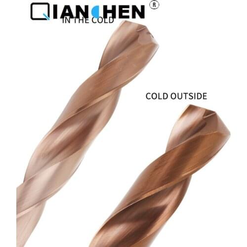 External Cooling Internal Cooling Outlet Drill Tungsten Steel Solid 6.7mm-8.4mm Carbide Outlet Triple Diameter 5D Bit 1 Pieces