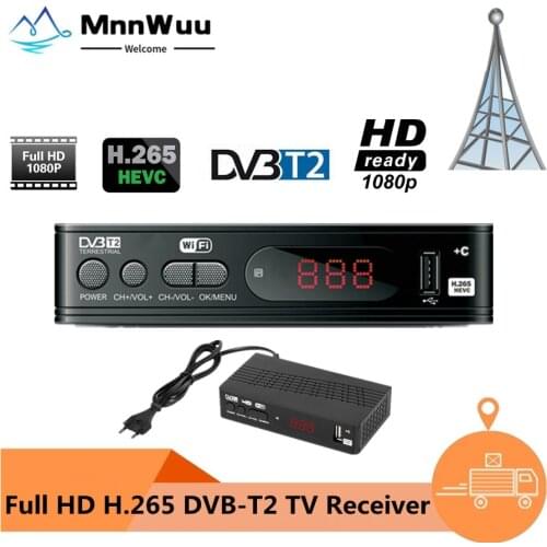 DVB-T2 TV Tuner Vga TV Box DVB T2 for Digital TV Receptor Wifi Receiver DVBT2 DVB-C Set-top Box H.265 HEVC AC3 HD DVB C Tuner