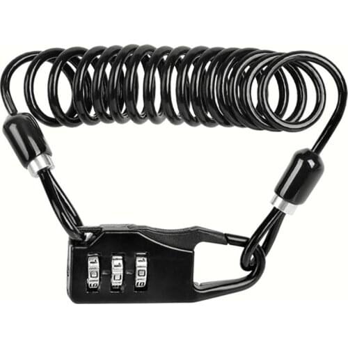 Bicycle Lock Password Device Anti-Theft Durable 3 Number Long Spring Wire Bike Motorcycle Riding Safety Accessories Bicycle Lock