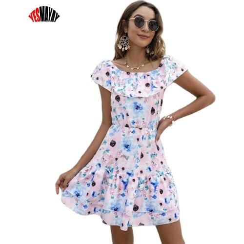 Летние платья с открытыми плечами Yesmayay China At AliExpress