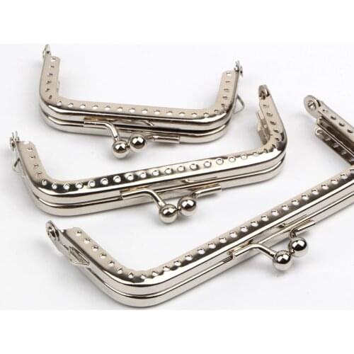 Purse Clasp Lock Accessories Hardware Multi Sizes Metal Frame for Purse Handle Clutch Bag Handbag Making Metal Clasp Bags
