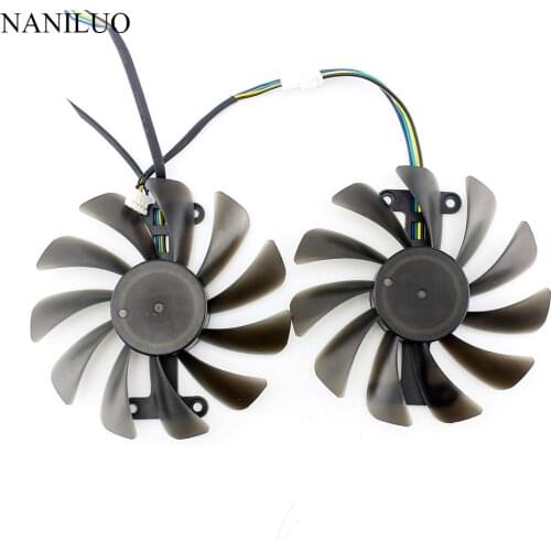 2pcs/lot Video cards fan GTX1070 GPU Cooler For ZOTAC GeForce GTX 1070 AMP Edition Graphics Card cooling as Replacement