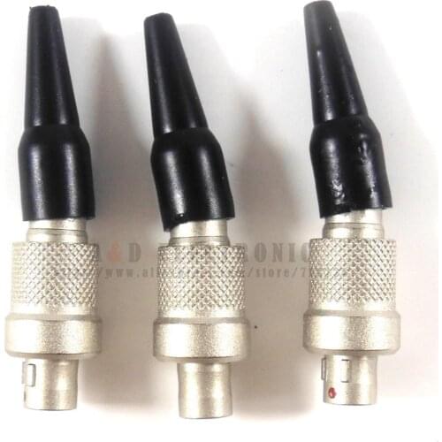 3PCS 3 Pin Stereo Screw Lock Connector fits for Sennheiser 2000, 3000 and 5000