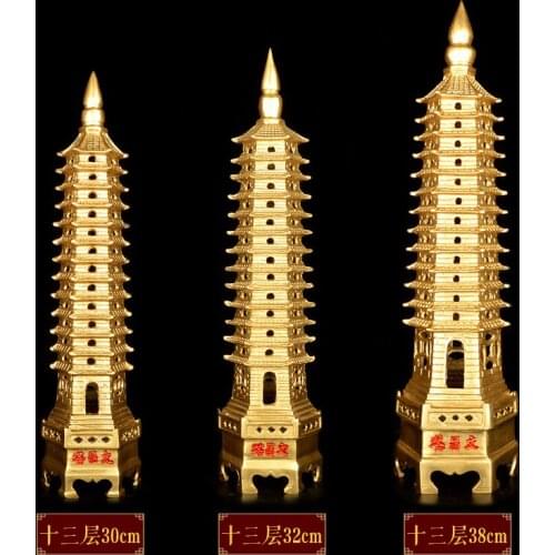 38CM # business town House avoiding evils Protection # office home efficacious protective Money Drawing FENG SHUI Brass statue