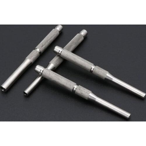 4pcs/set Stainless Steel Multi Size Hollow End Roll Pin Tool Starter Punch Kits 1/8" 5/32" 3/16" 7/32'' 85DA