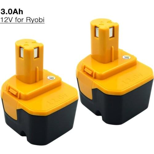 Ni-MH 3000mAh 12V Rechargeable Battery for Ryobi Power Tools RY1201 FL1200 B-1230H B-1222H B-1220F2 B-1203F2 nimh Batteries