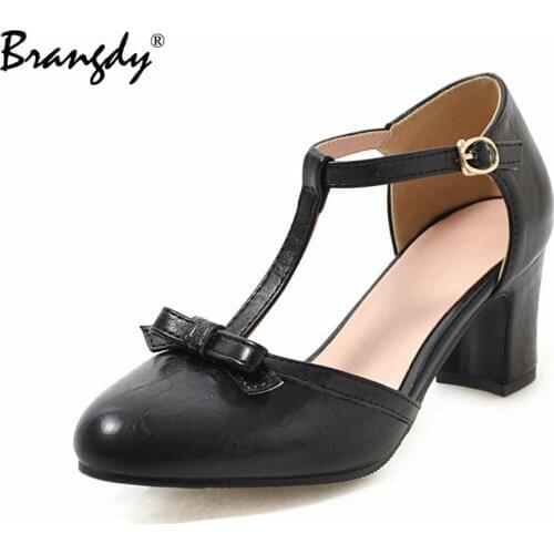 Brand Ladies Sandals Designer Sexy High Heels Women Ankle Strap Stiletto Heels New Women T-strap Pumps Office Dress Shoes