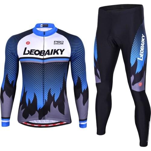 Breathable Racing Mtb Bike Clothes Men Cycling Jersey Set Summer Long Sleeve Bicycle Wear Male Riding Suit Sportswear Quick-Dry