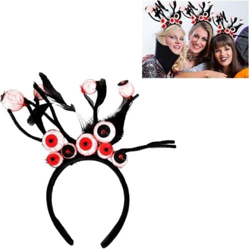 Halloween Eyeball Headband Halloween Hair Hoops Costume Accessory for Cosplay Carnival Easter Party Decor Gift