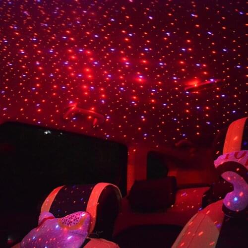 Mini LED Car Roof Star Night Lights Projector Light Interior Ambient Night Starry Sky USB LED Decorative Lights