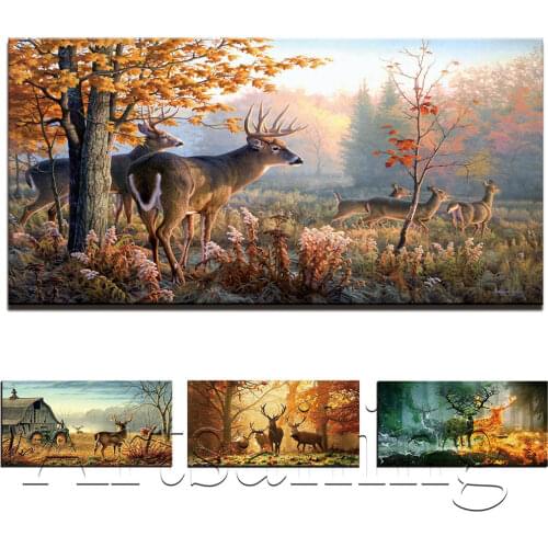 1 Panels Modular Painting Posters and Prints on Canvas Animal deer Wall Art Picture For Living Room