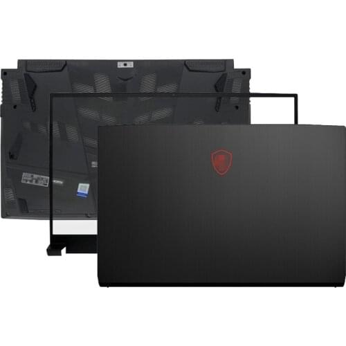 NEW Laptop LCD Back Cover/Front Bezel/Palmrest/Bottom Case/LCD Hinges For MSI GF75 MS-17F1 MS-17F5 Series A/B/C/D Cover Black