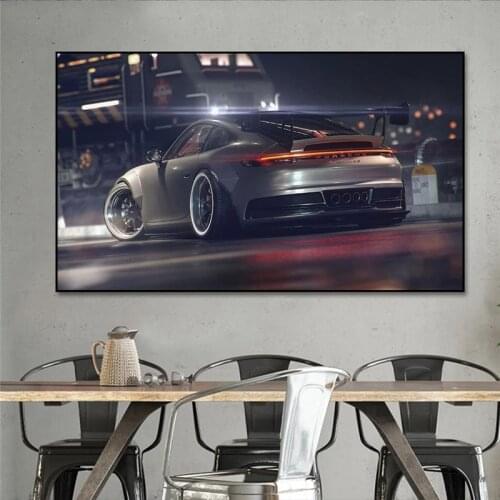 911RS Poster Racing Car Painting Canvas Print Nordic Home Decor Wall Art Picture For Living Room Decoration Frameless
