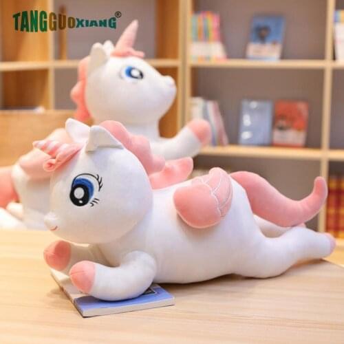 100% Cotton Stuffed Plush Animals Toys Cartoon Unicorn Plush toys pillow Children Birthday Christmas Gift