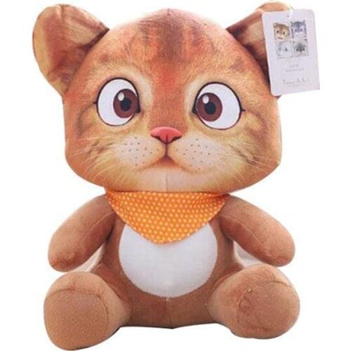 12/20 cm Cat Plush Animals Small Size Standing/Sitting Doll Toys Soft Stuffed Pillow Baby Cushion Doll For Adults Kids