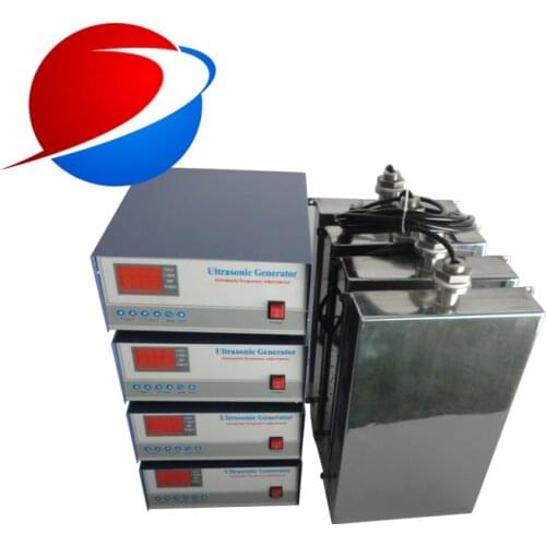 28KHz/40KHz Waterproof Ultrasonic Transducer Stainless Steel 316L Vibration Plate 1200W Ultrasonic Immersible Transducer Pack