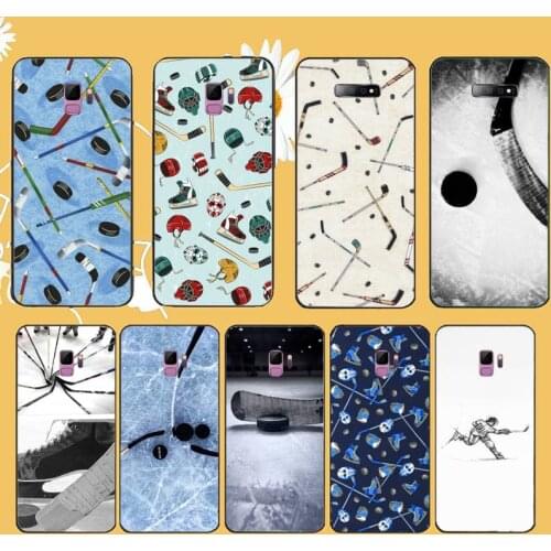 Ice Hockey Sport Bumper Fundas Phone Case For Samsung galaxy S 9 10 20 A 10 21 30 31 40 50 51 71 s note 20 j 4 2018 plus