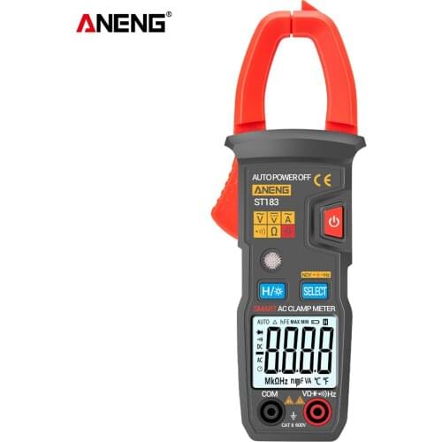 ANENG ST183 6000 Counts Digital AC Current Clamp Meter 600A Automatic Range Multimeter Voltage Meter Clamp Gauge NCV Test
