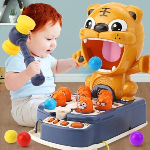 Children Light Music Whac-A-Mole Toys Multifunctional Play Hit Hammering Game Educational Interactive Toys Christmas Gift