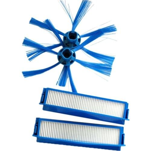 Hot TOD-2Pcs Hepa Filter+2 Side Brush Kit For Fc8007 Fc8792 Fc8794 Fc8796 Vacuum Cleaner Replacement Spare Parts Hepa Fi