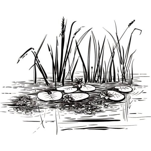 KLJUYP Reeds Clear Stamps Scrapbook Paper Craft Clear stamp scrapbooking06283