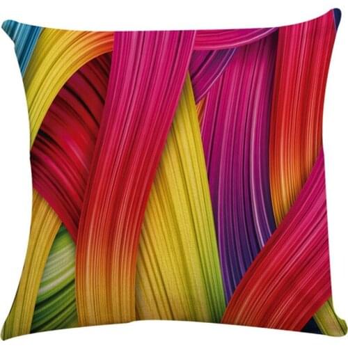 Square Throw Pillow Covers Home Decor Design Set Cushion Case for Sofa Bedroom Car 18x18 Inch 45x45 cm Hot 3D Color Geometry