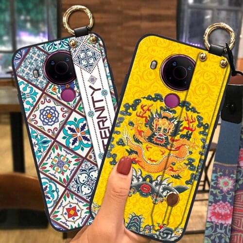 Wristband Soft Phone Case For Nokia 5.4 Lanyard Fashion Design Waterproof Wrist Strap New Arrival