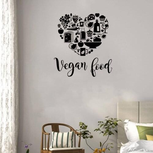 Vegetable Wall Sticker Flora Food Health Life Wall Art Decals Home Decor Vinyl Wall Sticker For Kitchen Room Decor DW10458