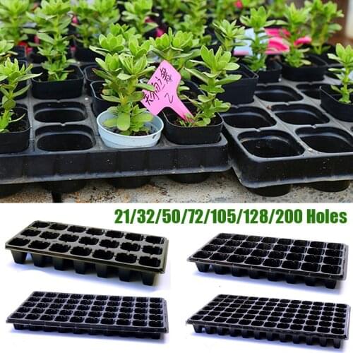 New 21-200 Holes Seedling Tray Seed Starter Tray Plant Flower Grow Box Propagation for Gardening Grow Starting Germination Box