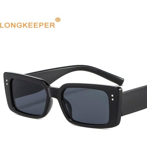 Classic Retro Rectangle Sunglasses Women Vintage Travel Small Square Sun Glasses Female Outdoor Oculos Lunette De Soleil Femm