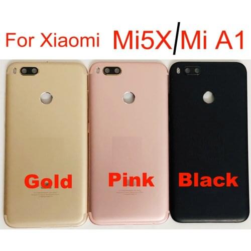 Original For Xiaomi Mi A1 Mi 5X Battery Cover Rear Door Back Housing Case Mi5X MiA1 Battery Cover With Power Volume Button MDE2