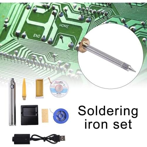 5V 8W Mini Portable Wireless Soldering Iron Pen Welding Set Rechargeable Battery 1300mA Soldering Iron And USB Soldering Tools