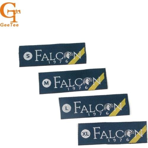 Size Mix custom logo clothing garment woven cloth labels tags