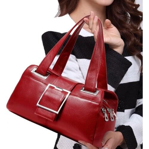 Luxury Womens Shoulder bag Tote Genuine Leather Handbag for Women Pillow Female bags 2020
