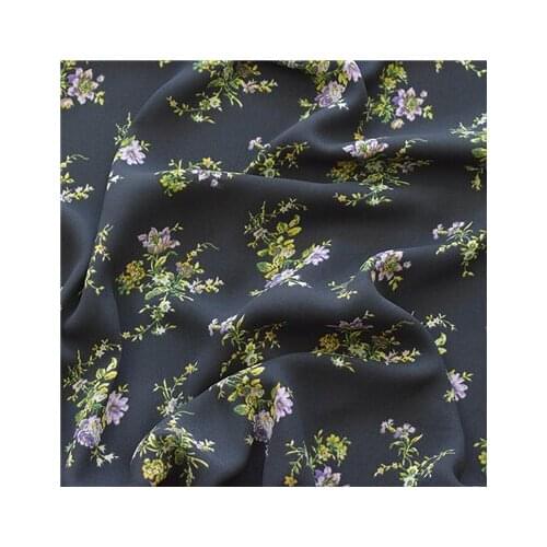 Ramie chiffon fabric printed in spring and summer