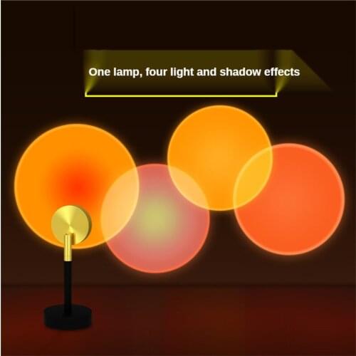 Sunset Light Sunset Projection Lamp Creative Photo Photography Afterglow Props Bedroom Decor Night Lights for Room Wall Decor