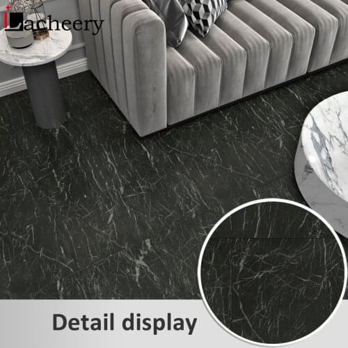 Waterproof Oil Proof Marble Tiles Floor Sticker Self-adhesive Durable Walls Ground Tiles Panels Decals Anti Slip Easy to Install