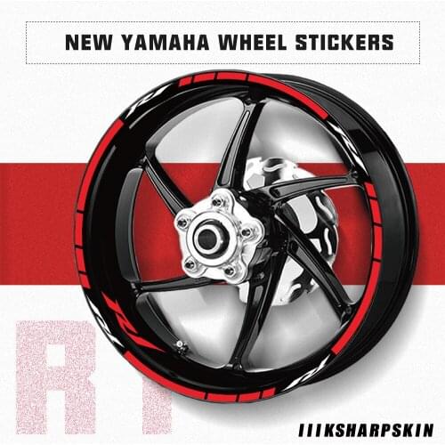 High quality motorcycle sticker trend mens wheel reflective decorative decal tire stripe film for Yamaha R1 r1