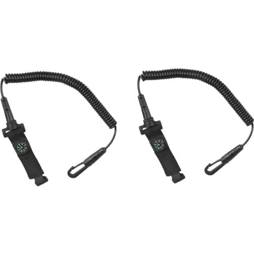 2 Pieces Kayak Canoe Paddle Leash Fishing Rod Holder Lanyard Keeper Tether