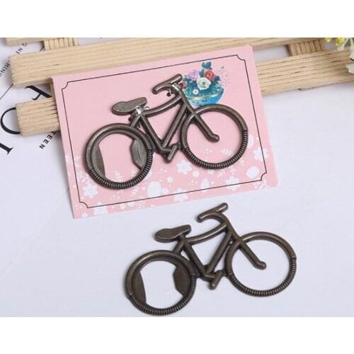 20 Pieces/lot) Unique Wedding Gifts for guests of Antique Bicycle Bottle Opener Party decoration Favors for Bridal showers