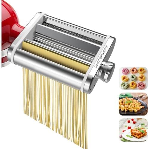 Spaghetti Pasta Machine Making Tool 3 In 1 Kitchen Noodle Cutter Stainless Steel DIY Homemade Handle Pressing Cookware Maker New