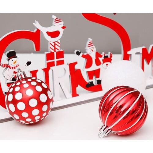 30pcs/lot 30mm Christmas Tree Decor Ball Bauble Xmas Party Hanging Ball Ornament decorations for Home Christmas decorations