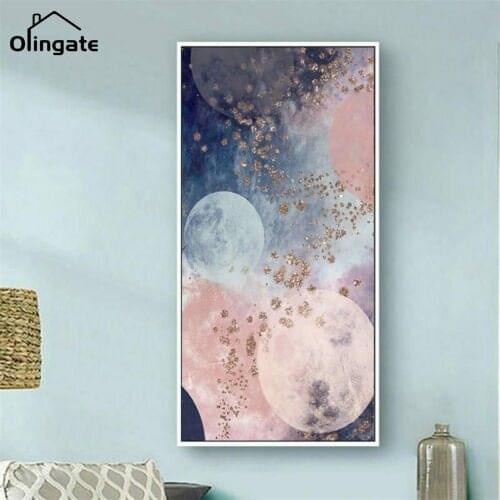Abstract Landscape Sky Colorful Star Canvas Painting Posters and Print Modern One Piece Wall Art Pictures Living Room Home Decor