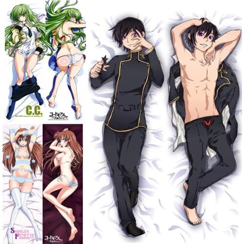 Anime Code Geass Lelouch of the Rebellion characters sexy girl c.c. otaku Dakimakura throw pillow cover Hugging Body pillowcase