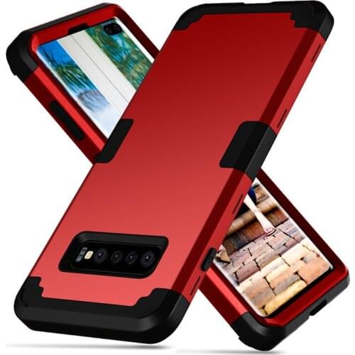 Samsung s7 s8 s9 s10 note10 s20Plus note8 note9 note5 Case 360 Degree TPU Shockproof Anti Knock Hybrid Armor Full-Body Phone Bag