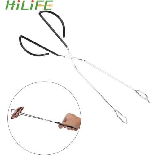 HILFIE BBQ Tong Barbecue Buffet Food Clip Carbon Pliers Stainless Steel Barbecue Grill Pliers Convenient BBQ Tool Kitchen Gadget