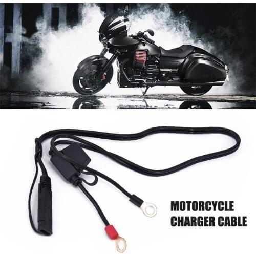 12V Motorcycle Battery Charging Cable Motorcycle Charger Cable Charger Cable Adapter Kit Inline Fuse Accessories